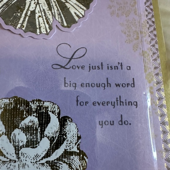 🧡10/$10 Gold and Purple Butterfly Greeting Card - Picture 2 of 8